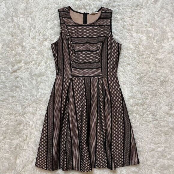 Monteau Sleeveless Dress Black Lace Size Medium Fit&Flare Summer - Picture 1 of 6